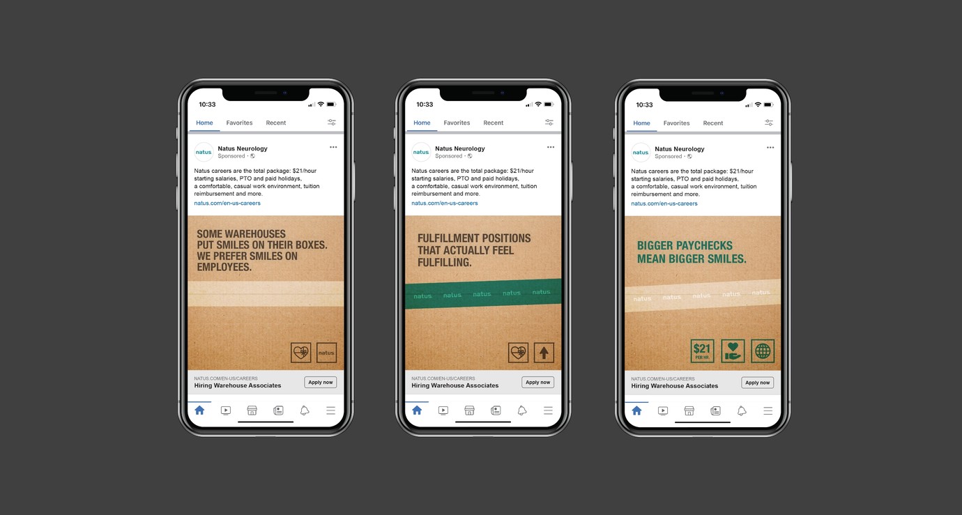 warehouse recruitment social media ads