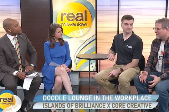 Fox 6 interviewing Core Creative