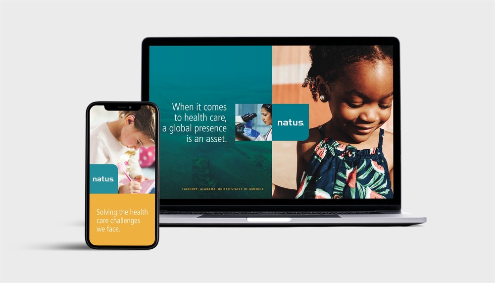 natus website mockup