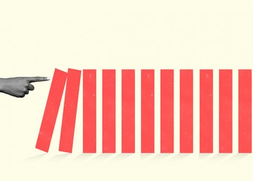 books falling in the same direction