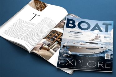 2 magazines laid out displaying articles featuring Burger creative.