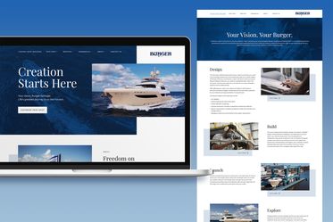 Burger website re-design.