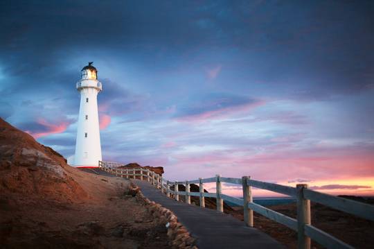 sunset lighthouse