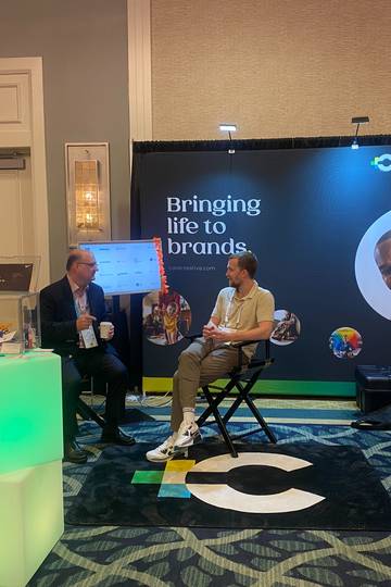 Core's booth at the conference