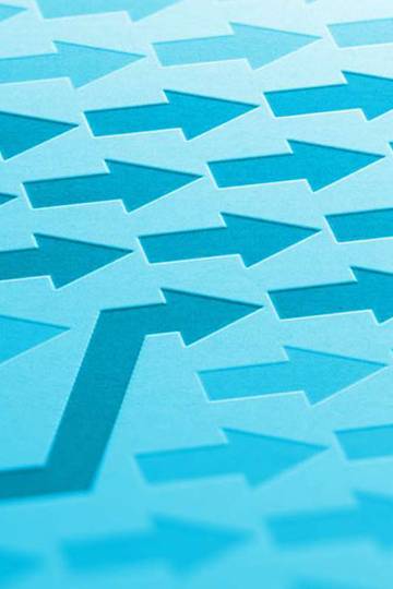 blue arrows