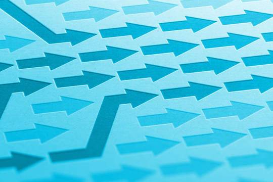 blue arrows