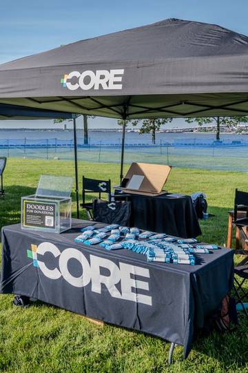 core's booth at the pet walk