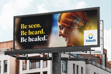 Outdoor billboard rendering for TriHealth campaign.