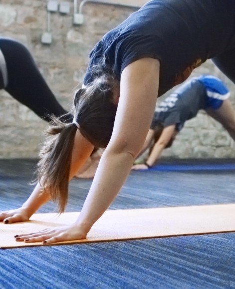 CORE lunchtime yoga session.